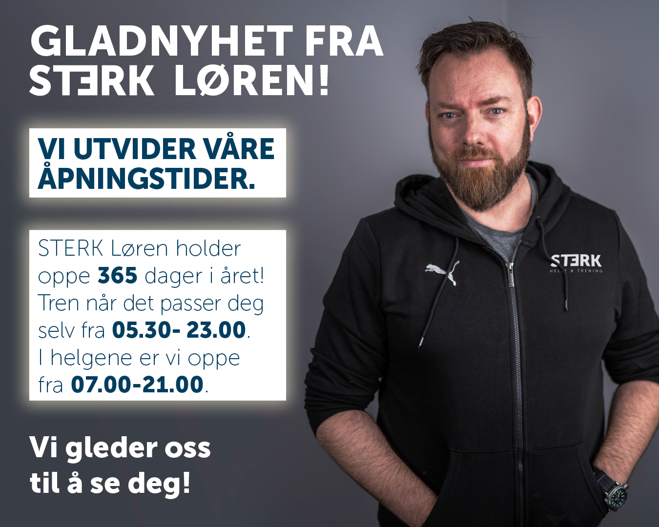 Vi utvider våre åpningstider!